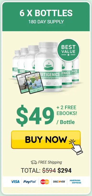 vertigenics supplement buy 6 Bottle Bundle with Bonus eBooks